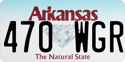 AR license plate 470WGR