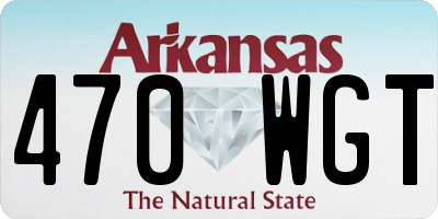 AR license plate 470WGT