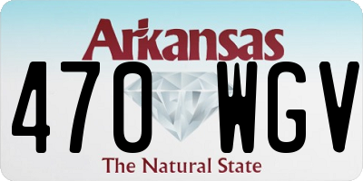 AR license plate 470WGV