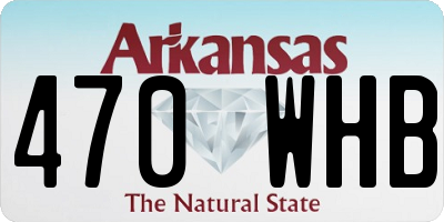 AR license plate 470WHB