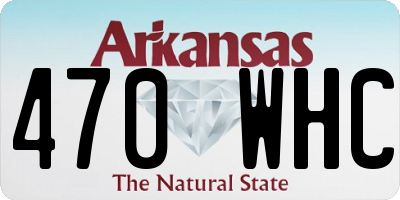 AR license plate 470WHC