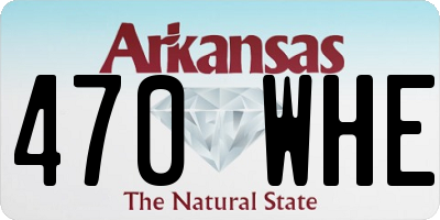 AR license plate 470WHE