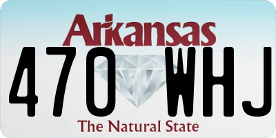 AR license plate 470WHJ