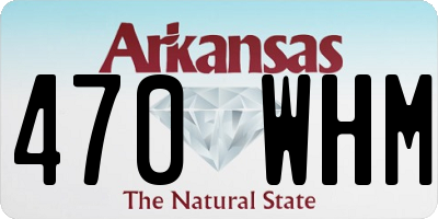 AR license plate 470WHM