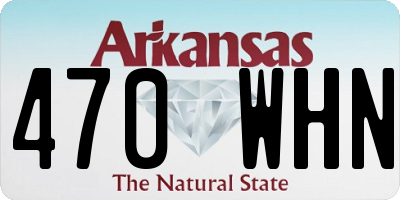 AR license plate 470WHN