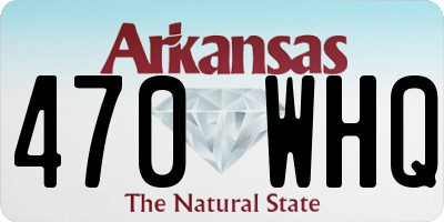 AR license plate 470WHQ