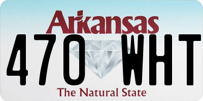 AR license plate 470WHT