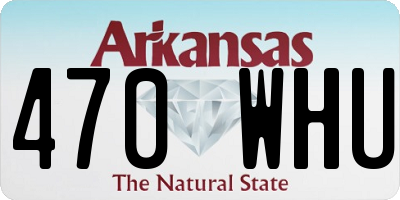 AR license plate 470WHU