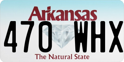 AR license plate 470WHX