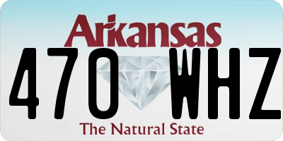 AR license plate 470WHZ