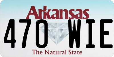 AR license plate 470WIE