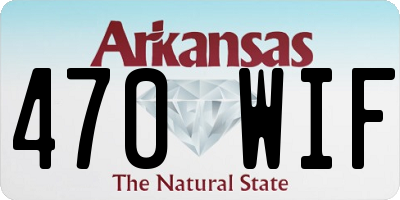 AR license plate 470WIF