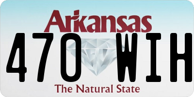 AR license plate 470WIH
