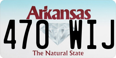 AR license plate 470WIJ