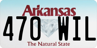 AR license plate 470WIL