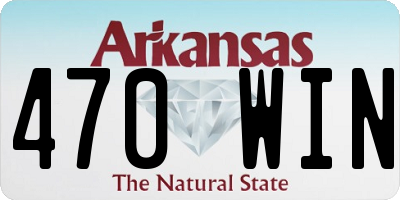 AR license plate 470WIN