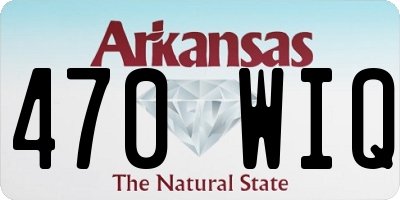 AR license plate 470WIQ