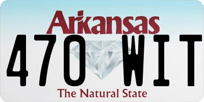 AR license plate 470WIT