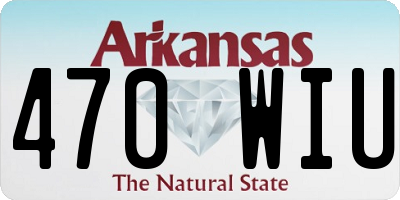 AR license plate 470WIU