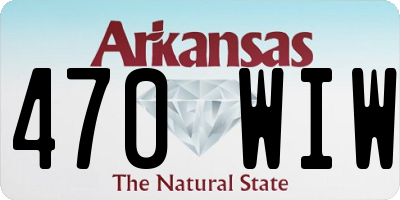 AR license plate 470WIW
