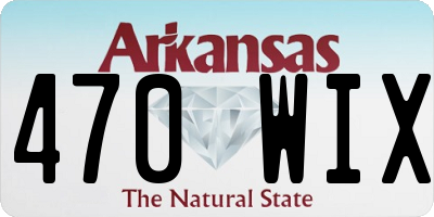 AR license plate 470WIX