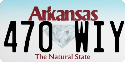 AR license plate 470WIY