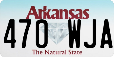 AR license plate 470WJA