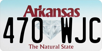 AR license plate 470WJC