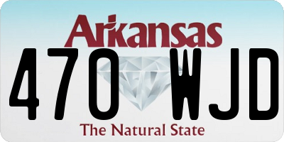 AR license plate 470WJD