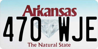 AR license plate 470WJE