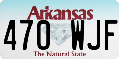 AR license plate 470WJF