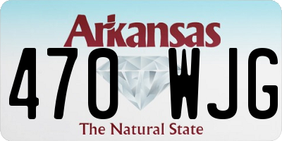 AR license plate 470WJG