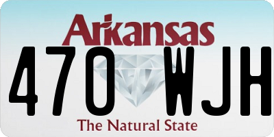 AR license plate 470WJH