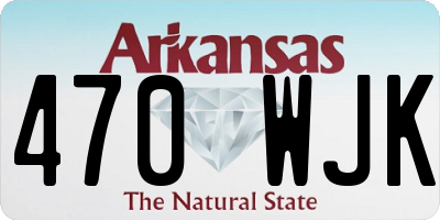 AR license plate 470WJK
