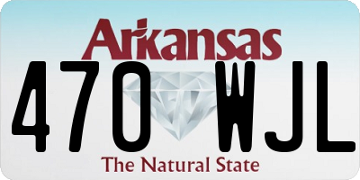 AR license plate 470WJL