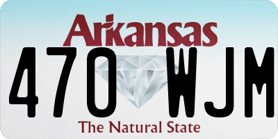AR license plate 470WJM