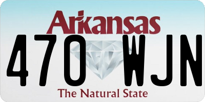 AR license plate 470WJN