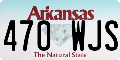 AR license plate 470WJS