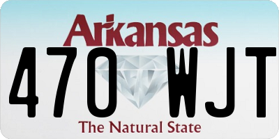 AR license plate 470WJT