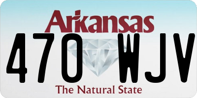 AR license plate 470WJV