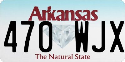 AR license plate 470WJX