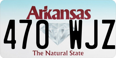 AR license plate 470WJZ