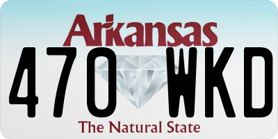 AR license plate 470WKD