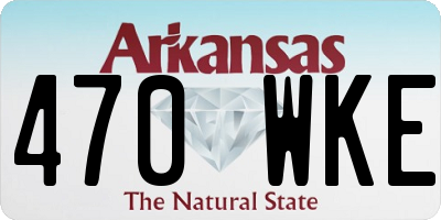 AR license plate 470WKE