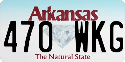 AR license plate 470WKG