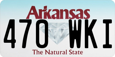 AR license plate 470WKI