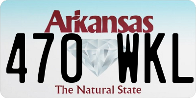 AR license plate 470WKL