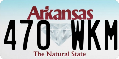 AR license plate 470WKM