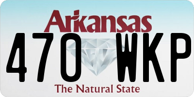 AR license plate 470WKP