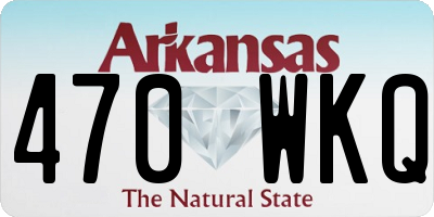 AR license plate 470WKQ